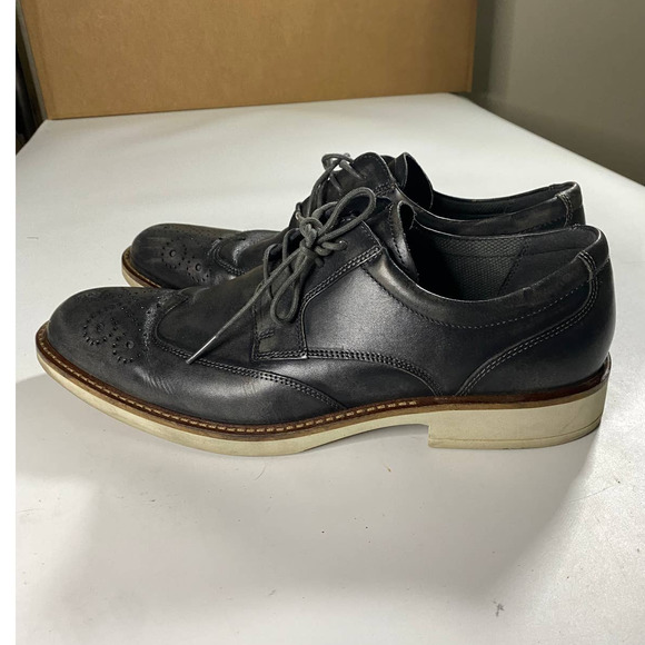 Ecco Biarritz Brogue Wingtip Dress Comfort Shoes Men\'s 43 (US 9-9.5)